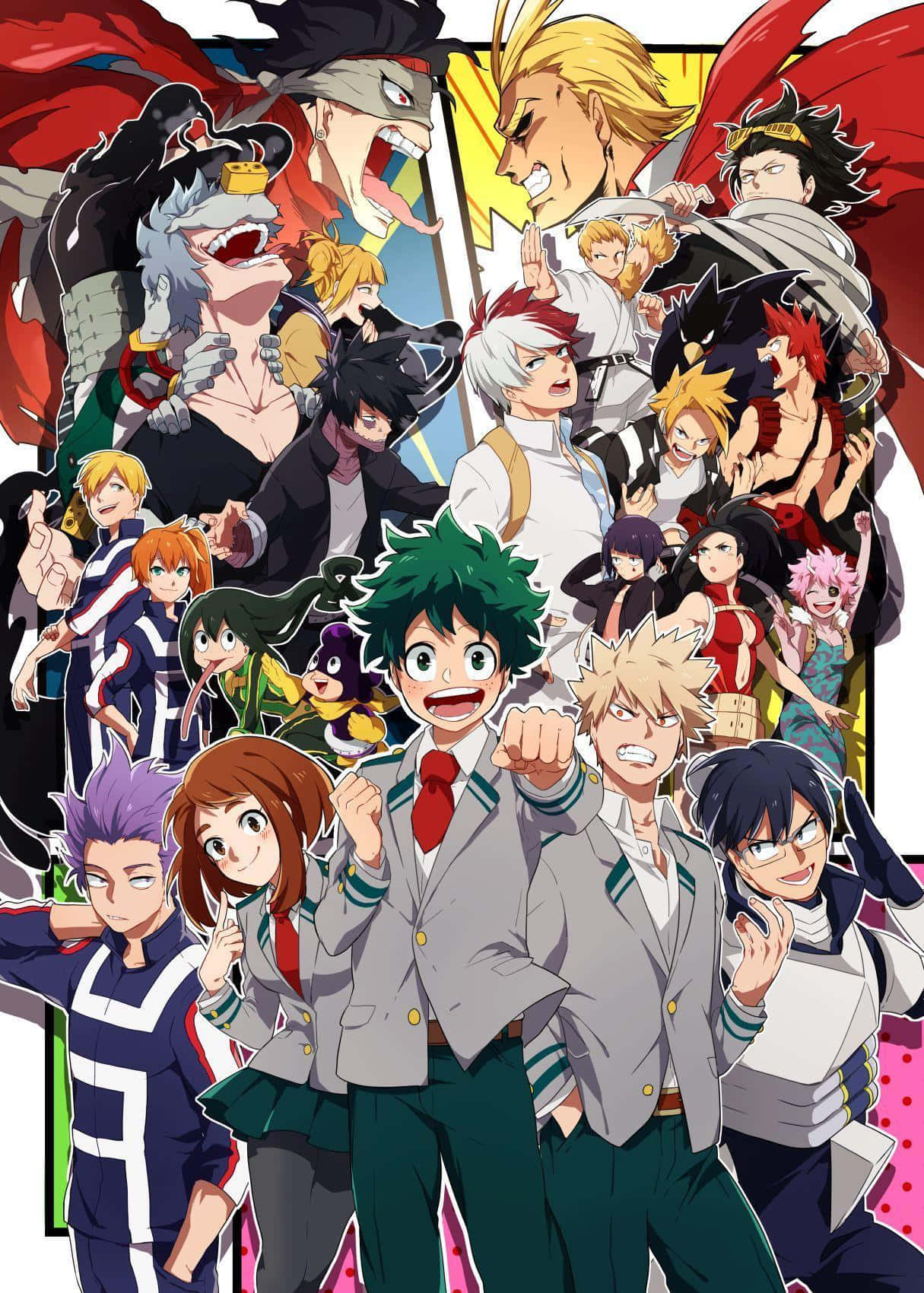 "Get Ready to Celebrate with Cute My Hero Academia!" Wallpaper