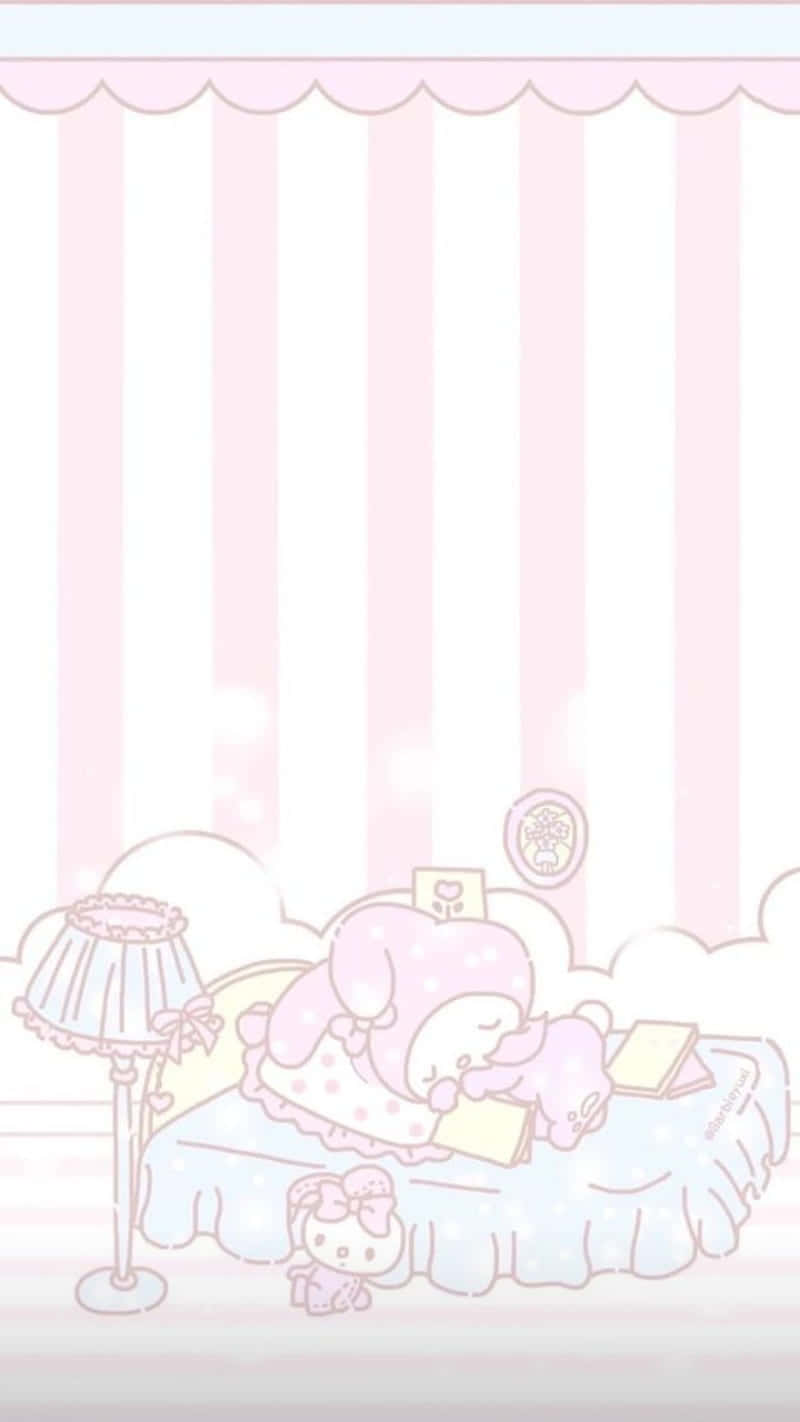 Cute My Melody Sleeping Wallpaper