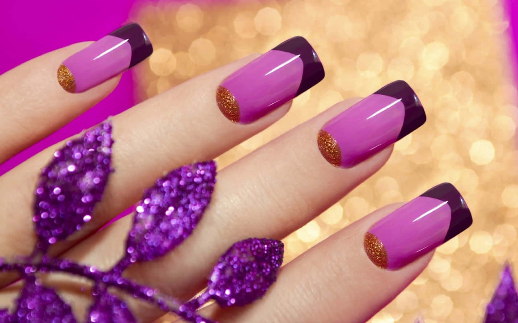 Elegant and Cute Nails Design in Pastel Colors Wallpaper