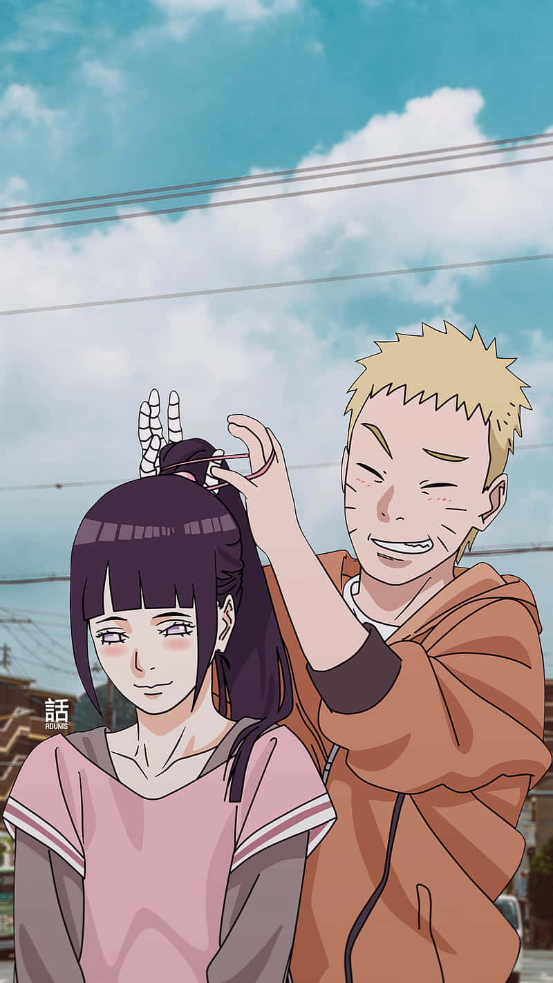 Cute Naruto And Hinata Hair Wallpaper