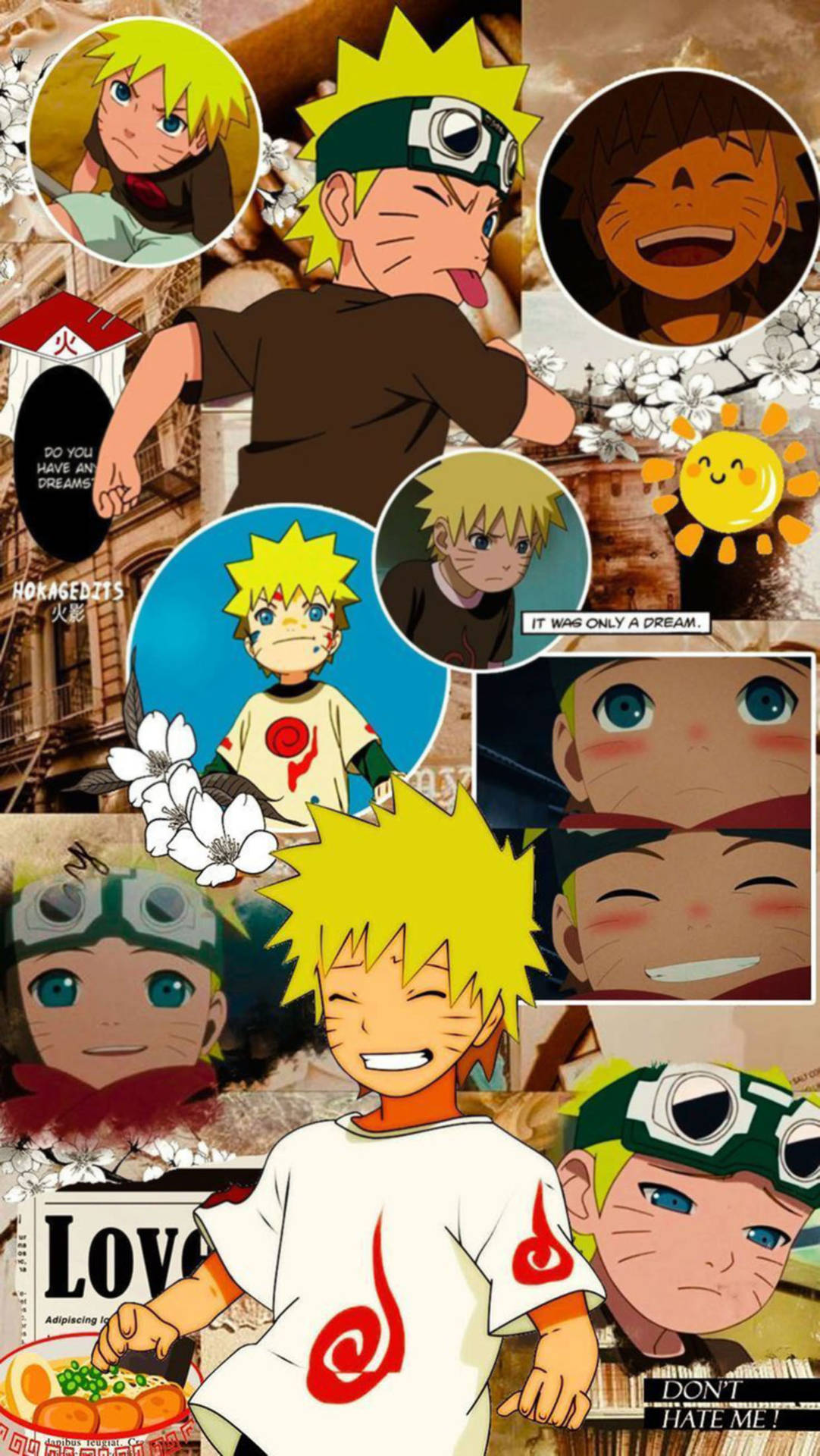 Cute Naruto Collage Wallpaper
