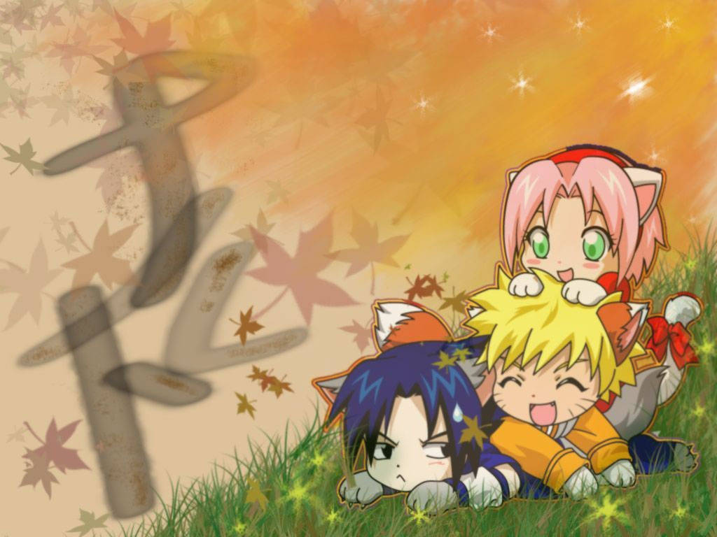 Cute Naruto Fall Aesthetic Art Wallpaper