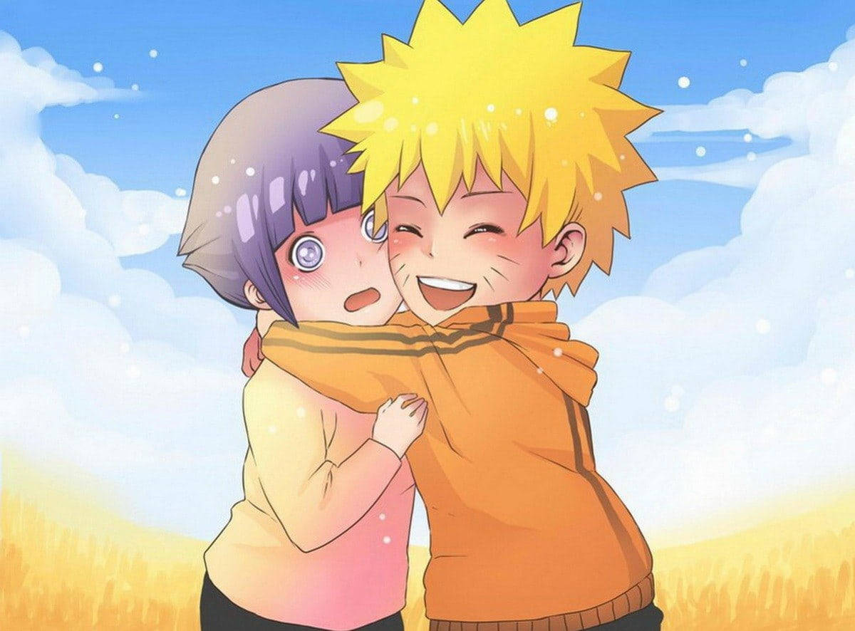 Cute Naruto Hug Wallpaper