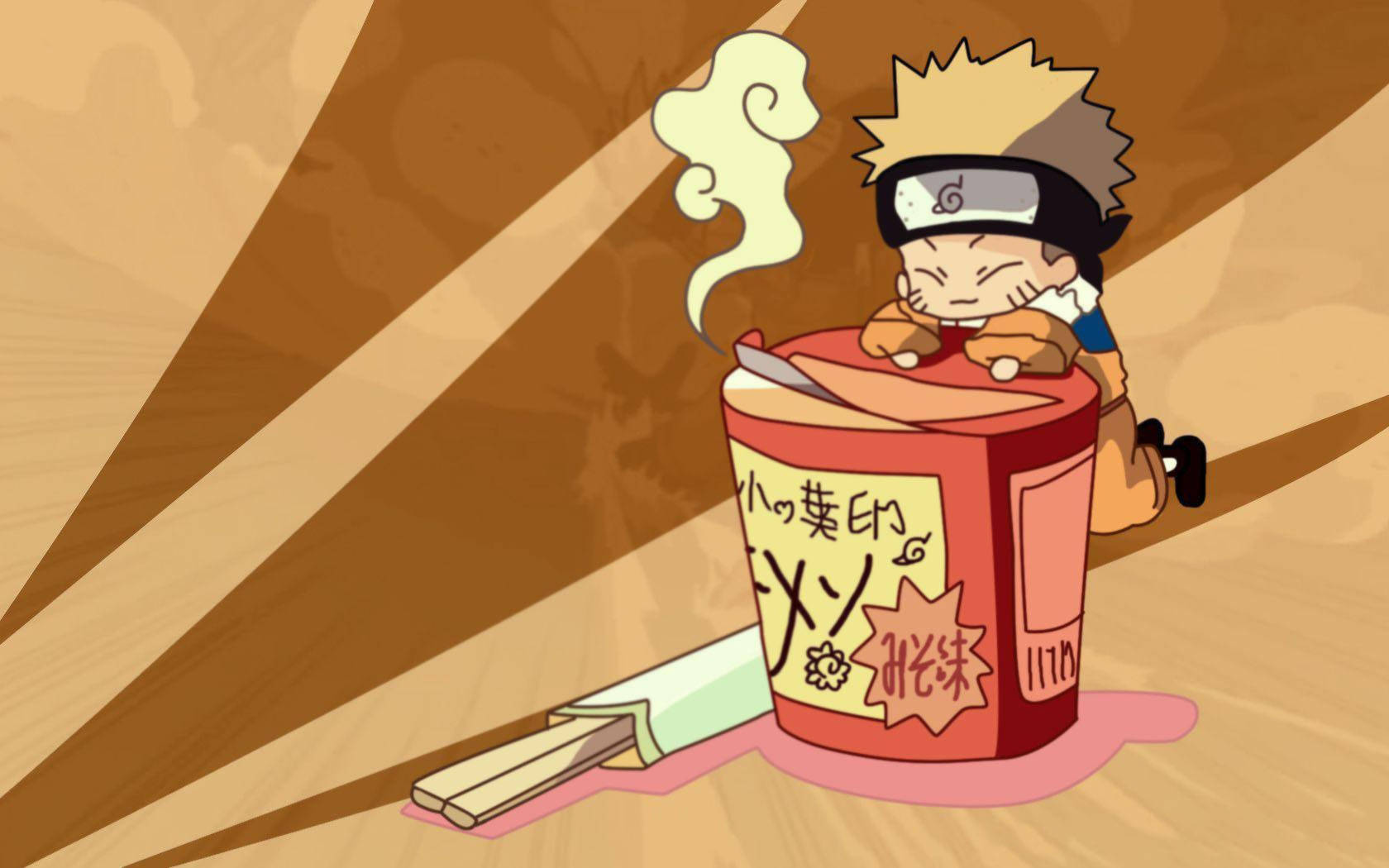 Cute Naruto Ramen Cup Wallpaper