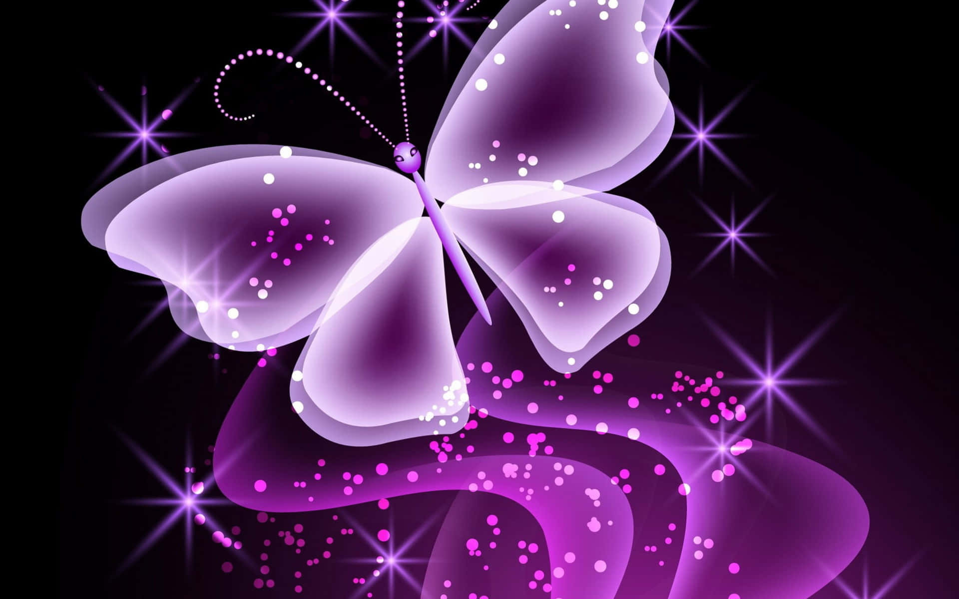 Neon Butterfly Backgrounds