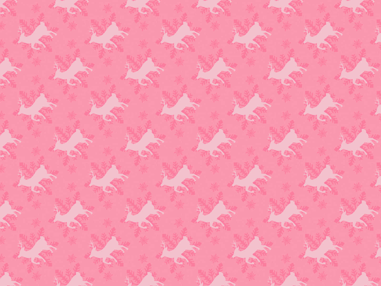 A Pink Background With A Cat Pattern Wallpaper