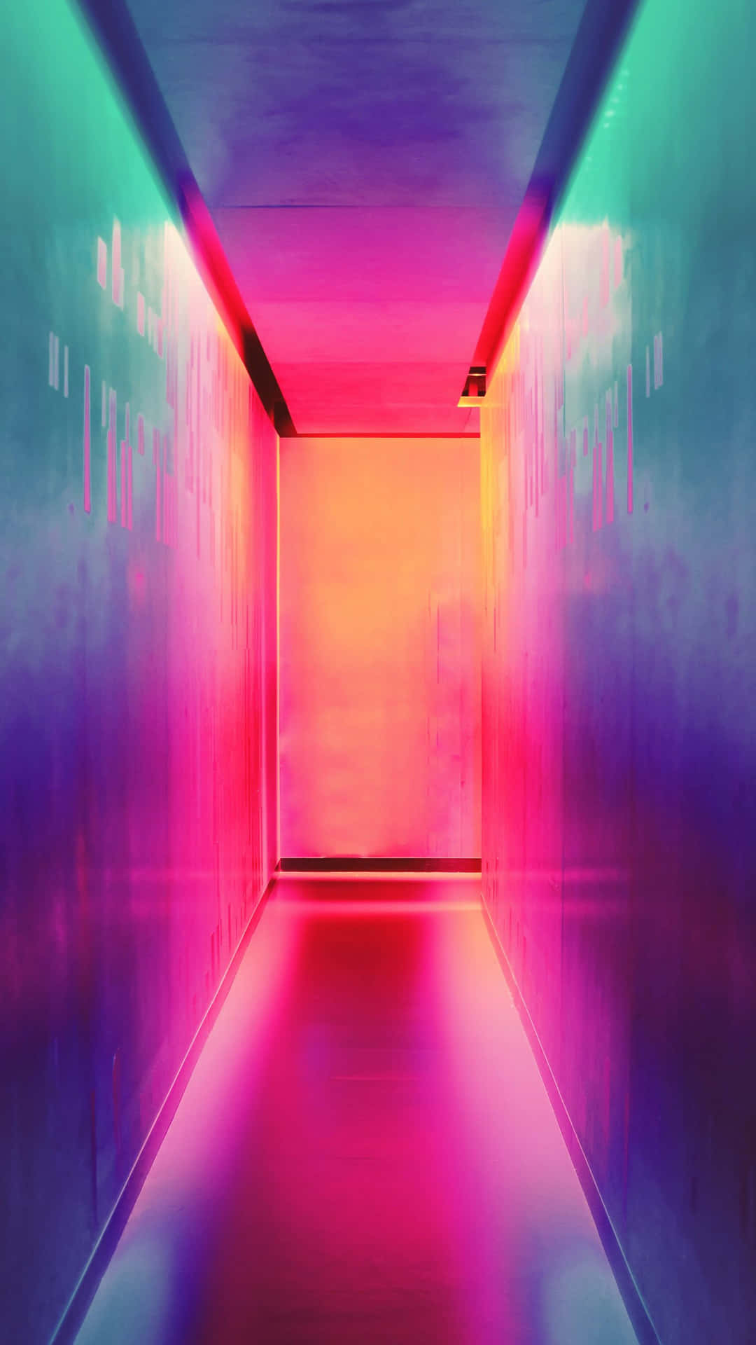 Luminosoadorabile Corridoio Rosa Neon Sfondo
