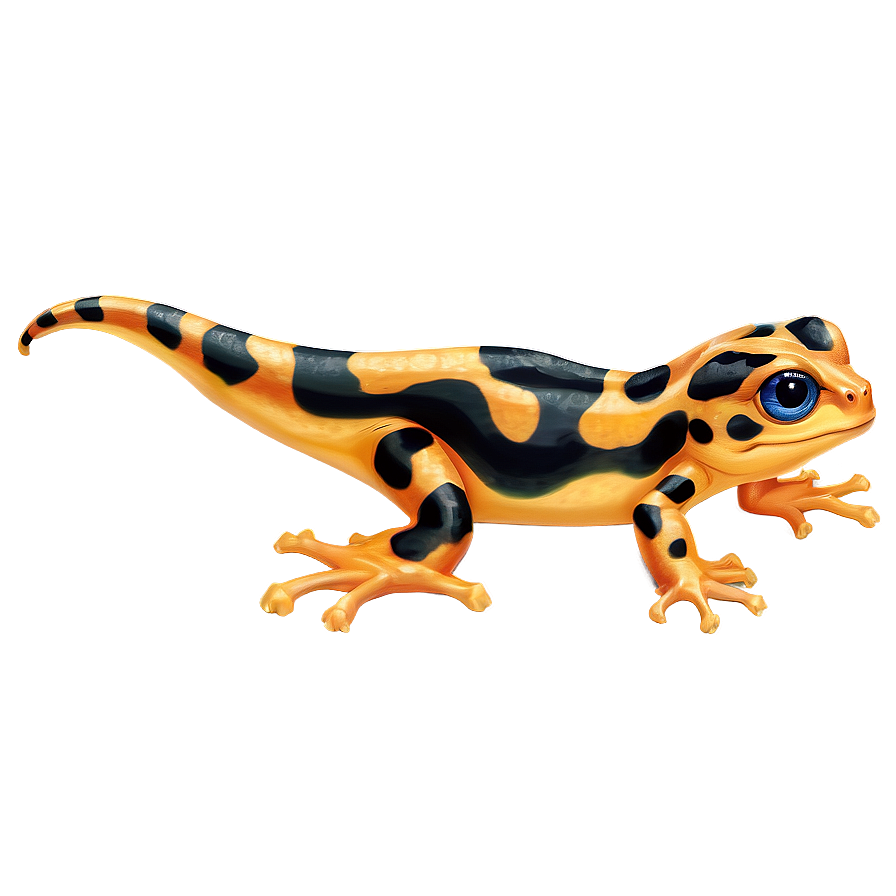 Cute Newt Illustration Png 06242024 PNG