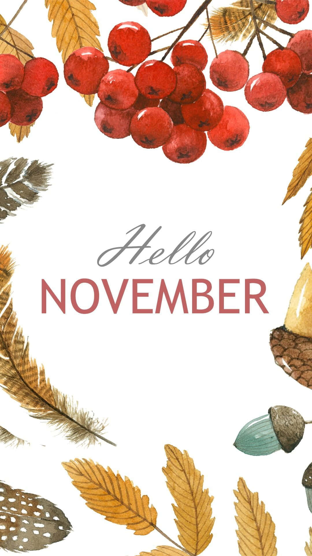 Enjoy the beauty of autumn foliage in November Wallpaper