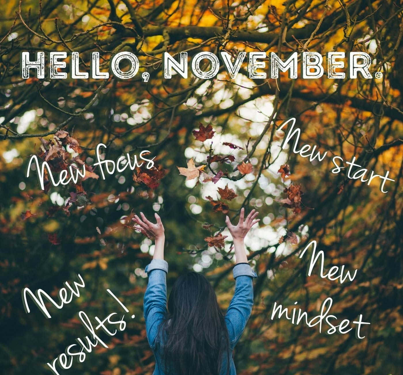 Welcome in the warmth and joy of November! Wallpaper
