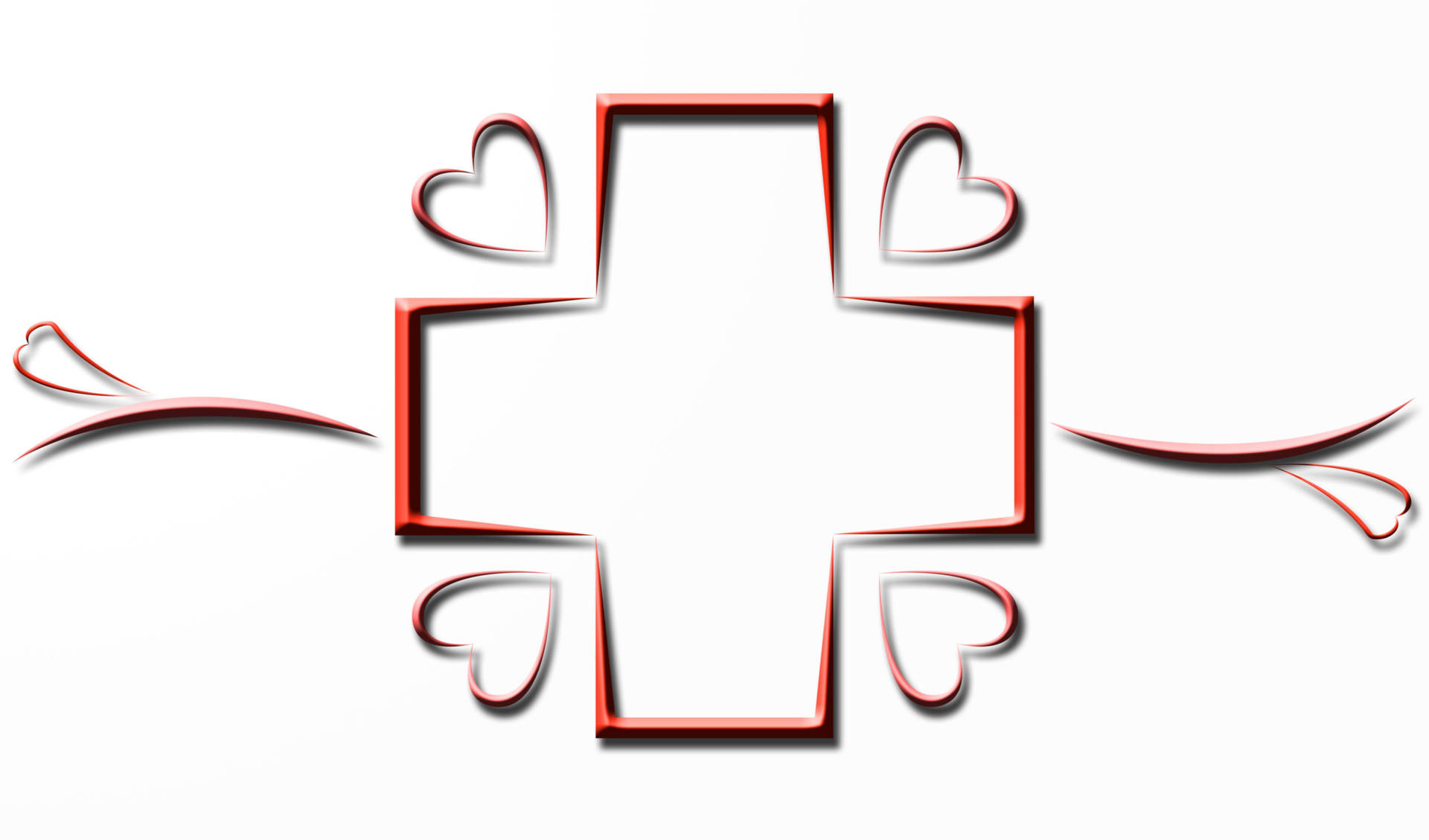Cute Nurse Cross Logo Wallpaper