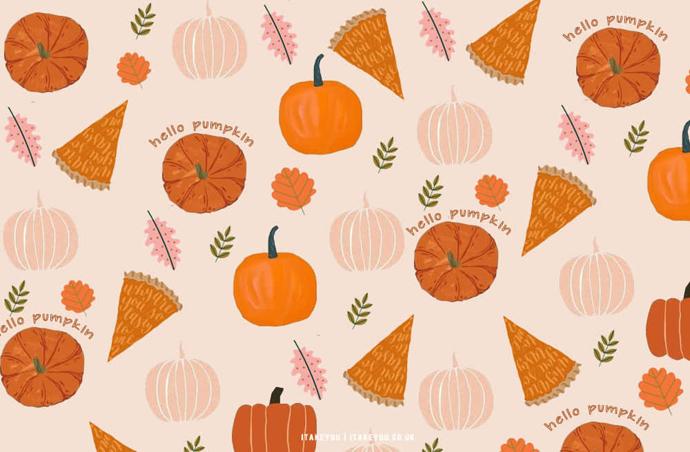 "Celebrate the beauty of October with this lovely desktop wallpaper!" Wallpaper