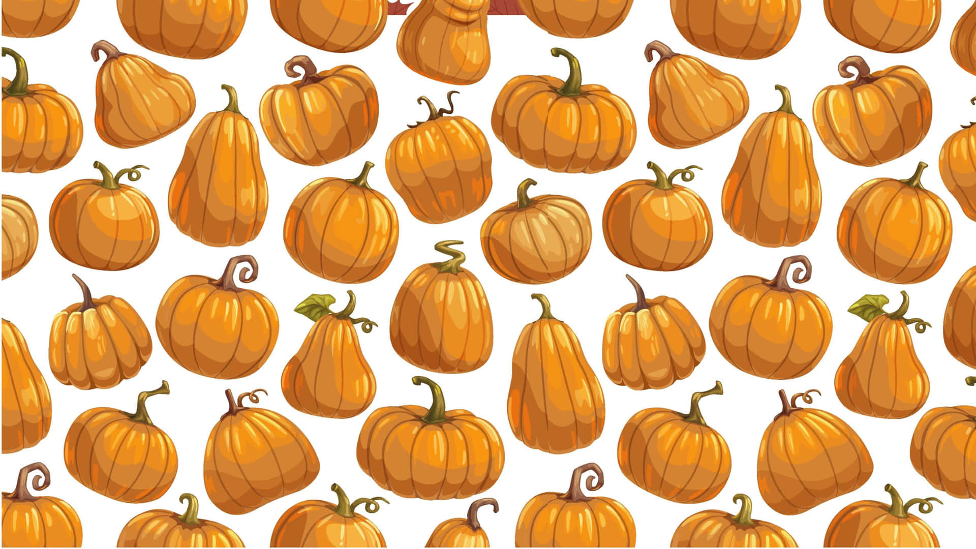 pumpkinmønster sømløst mønster med forskellige halloween temaer Wallpaper