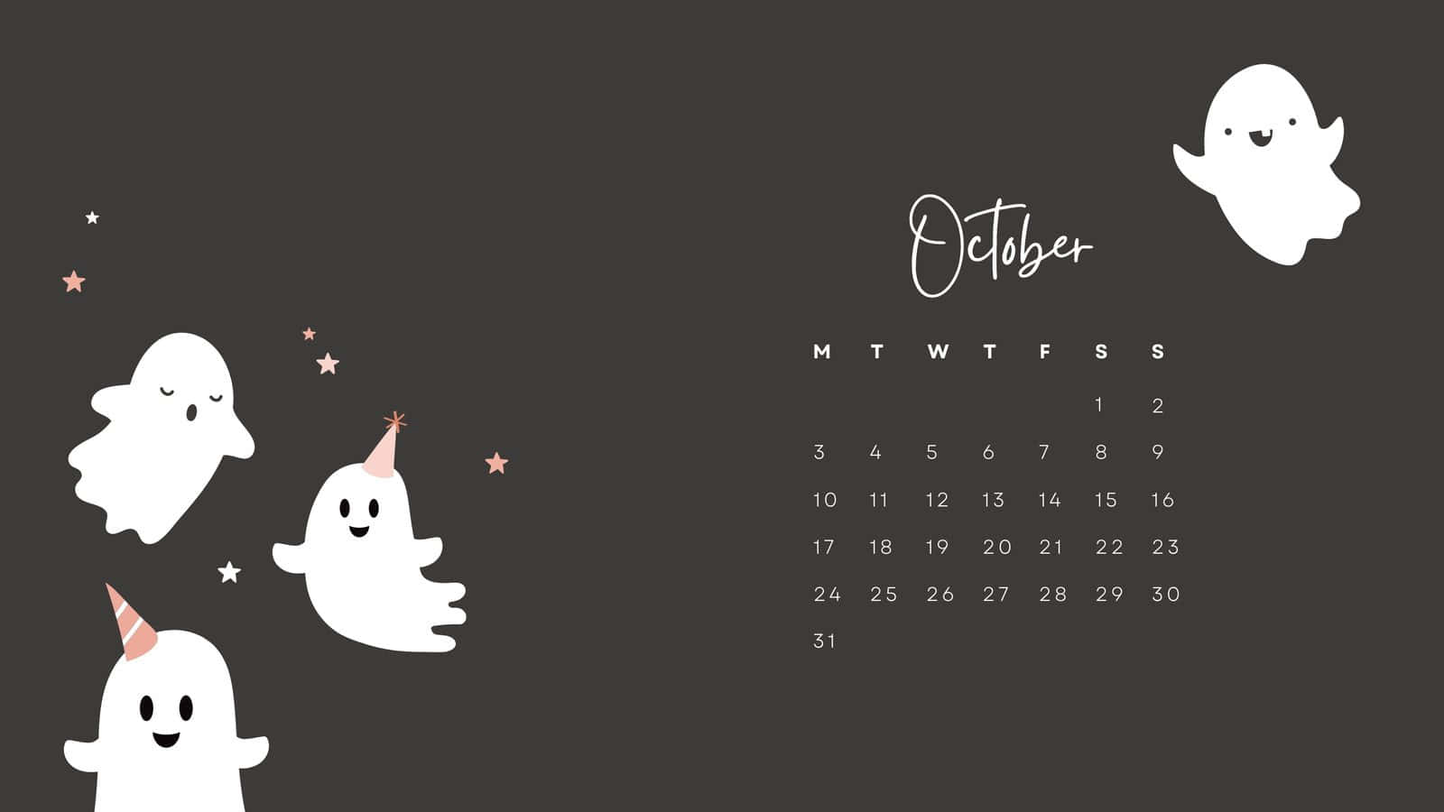 October Fun - Enjoy This Deliciously Cute Desktop Wallpaper
