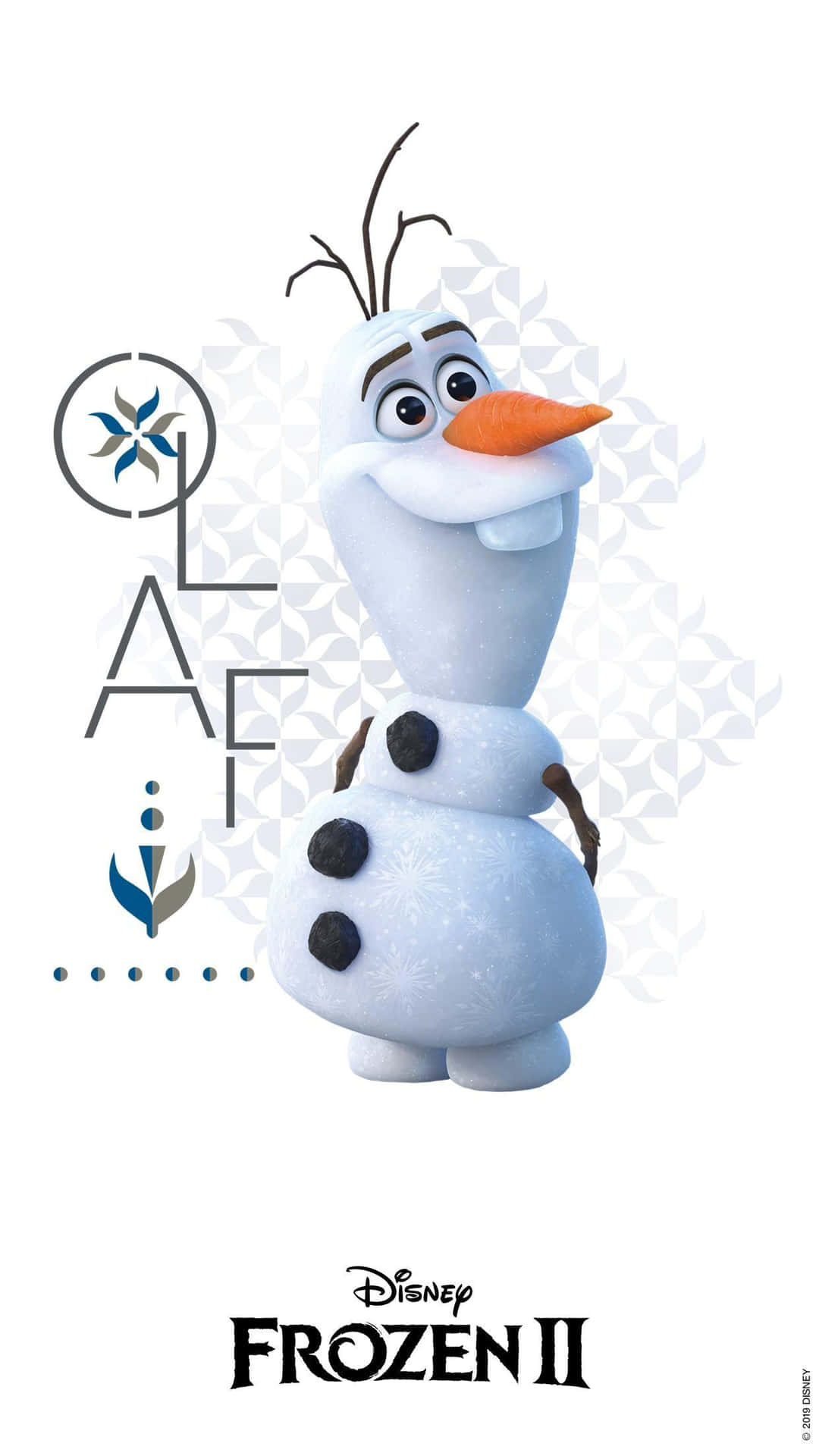 En sød Olaf med hans karakteristiske smil! Wallpaper