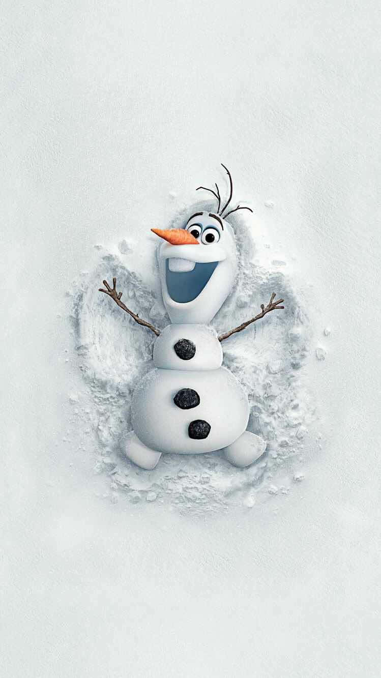 "Cute Olaf Spreads Winter Joy" Wallpaper