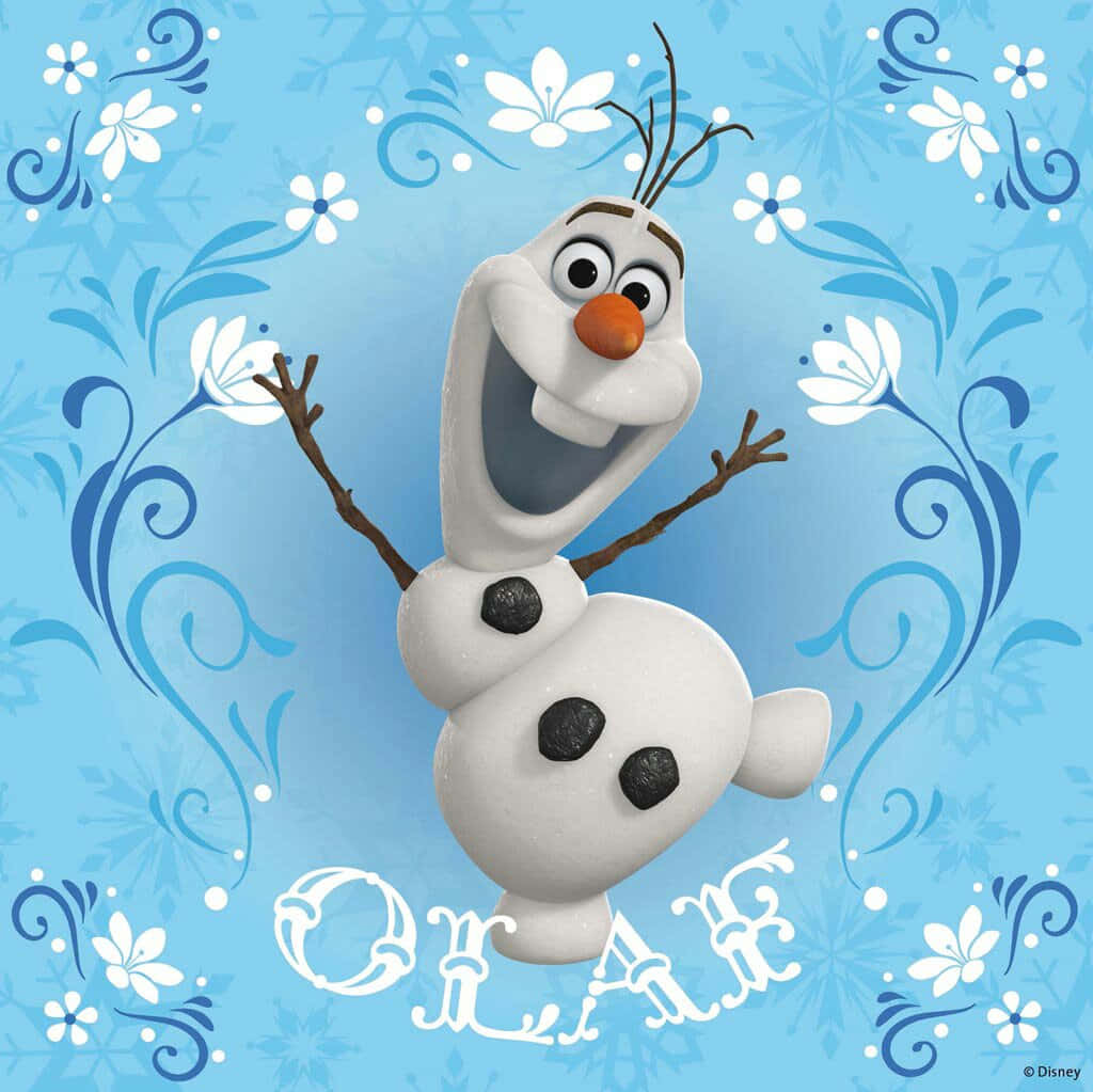Olaf fra Disney's Frozen nyder sommer Solen Wallpaper