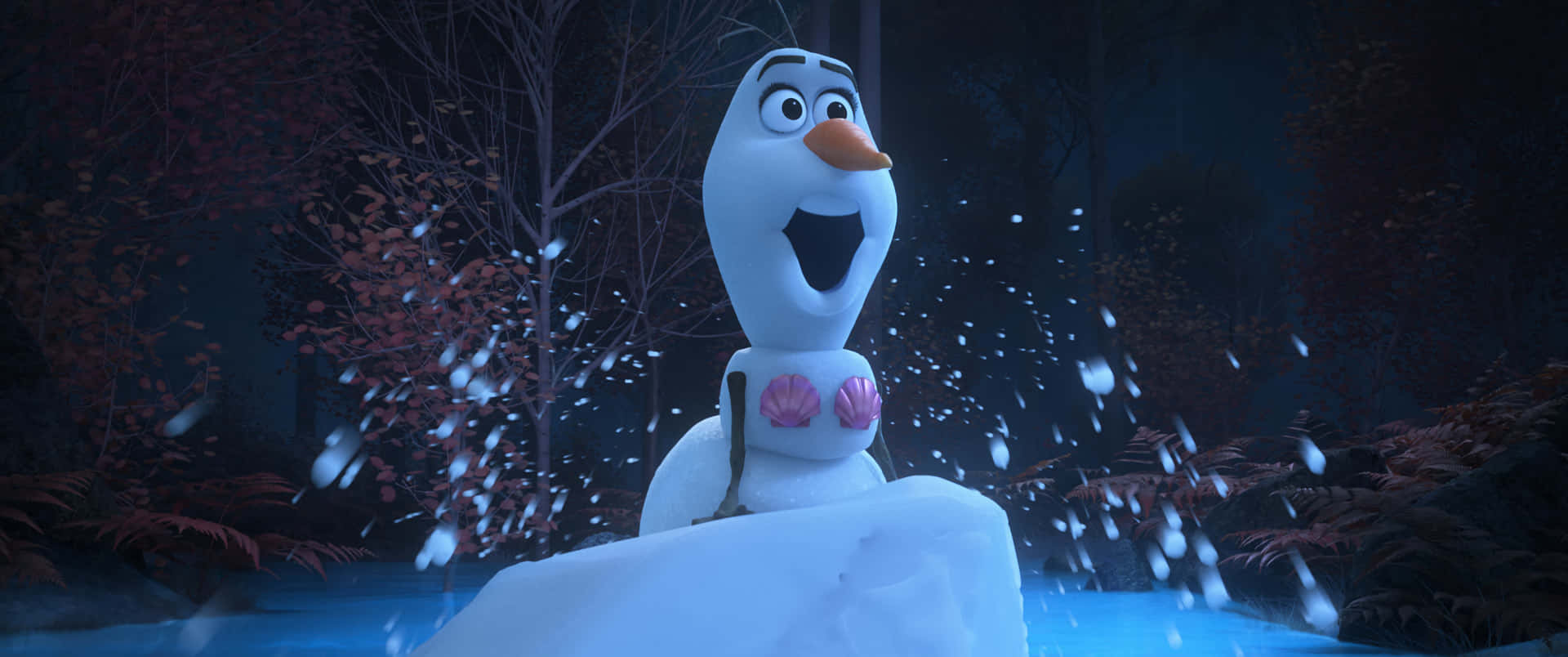 Enjoy Summer with this Cute Olaf! Wallpaper