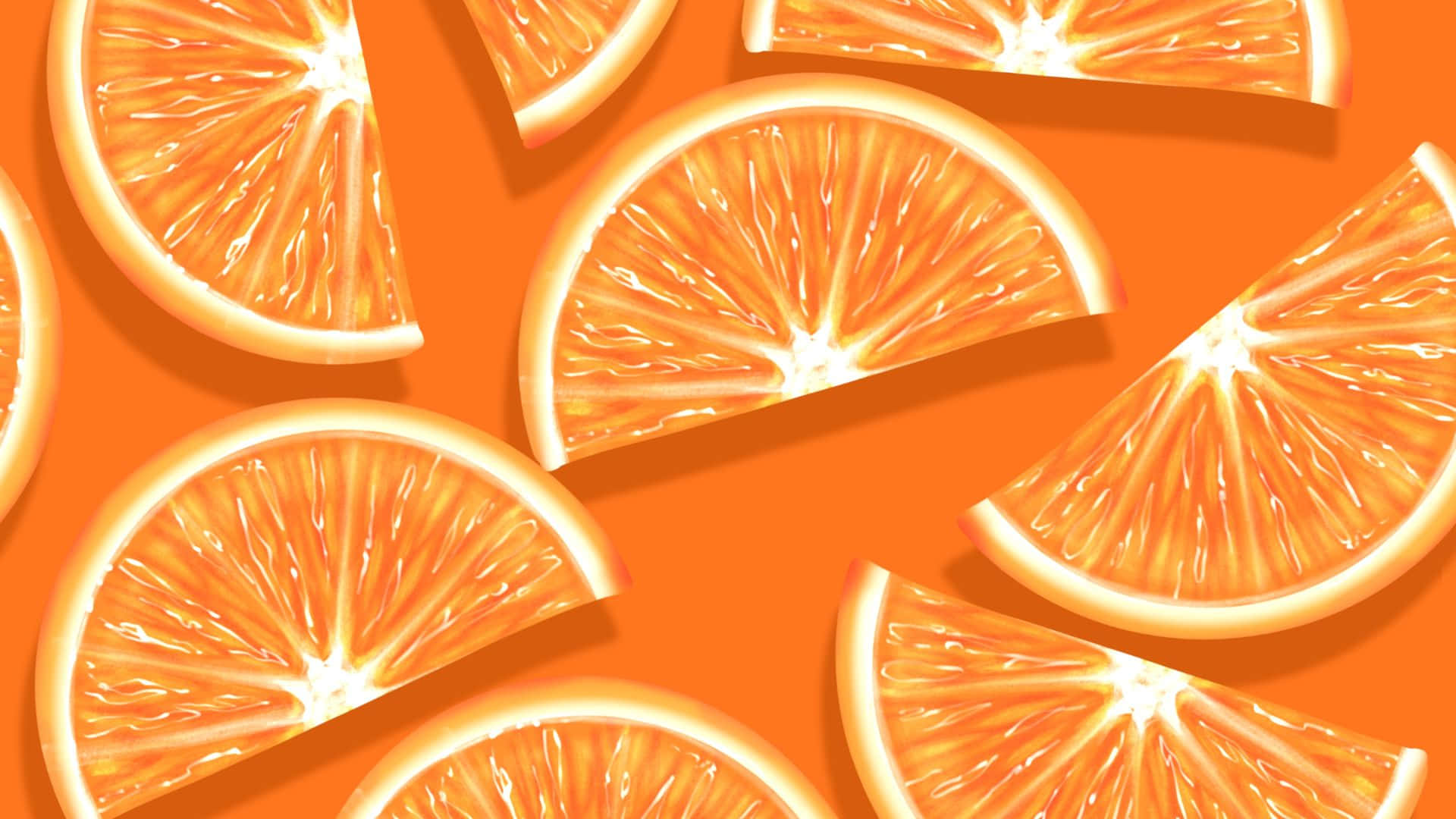 Adorable Orange Background Vibrantly Beaming