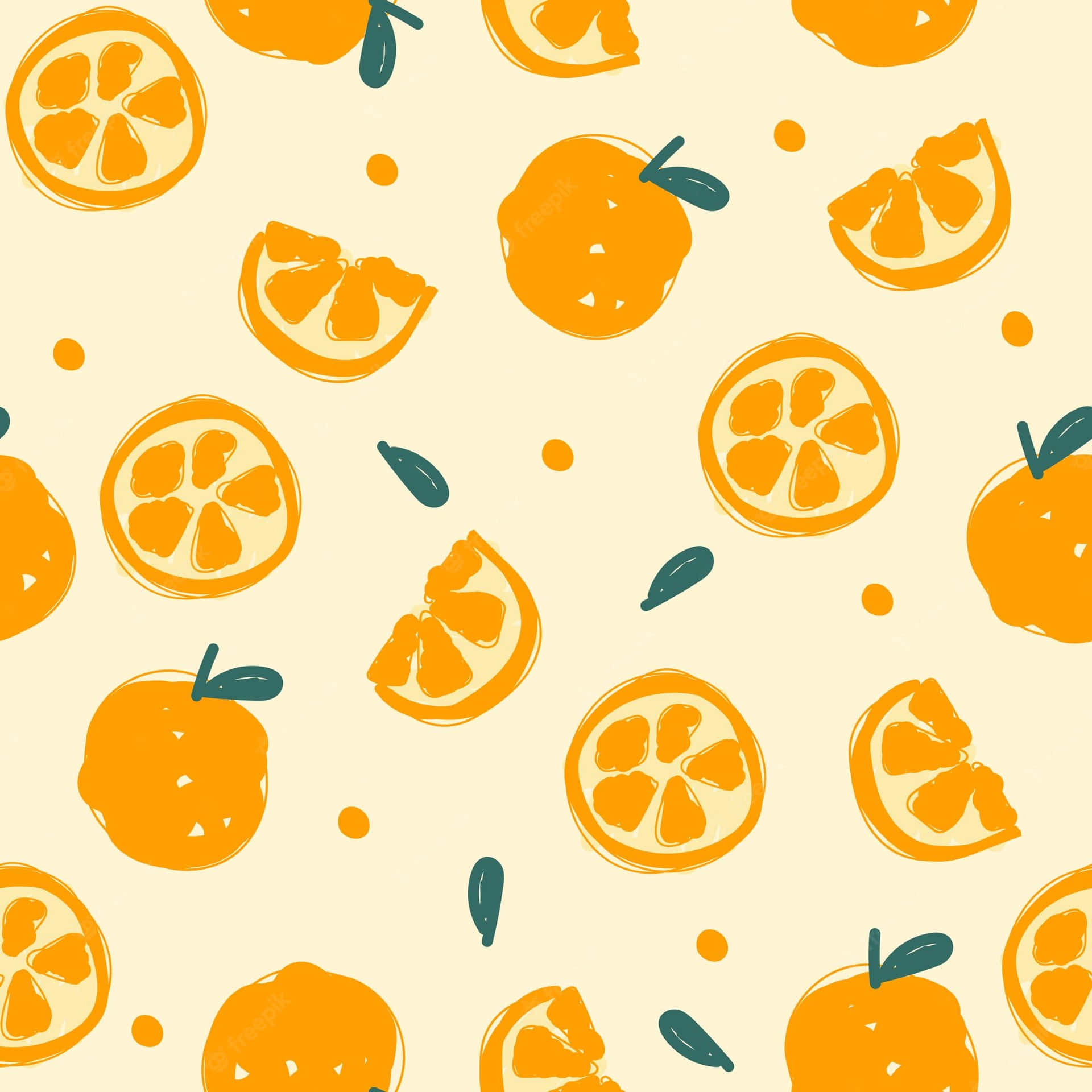 Vibrant Cute Orange Background