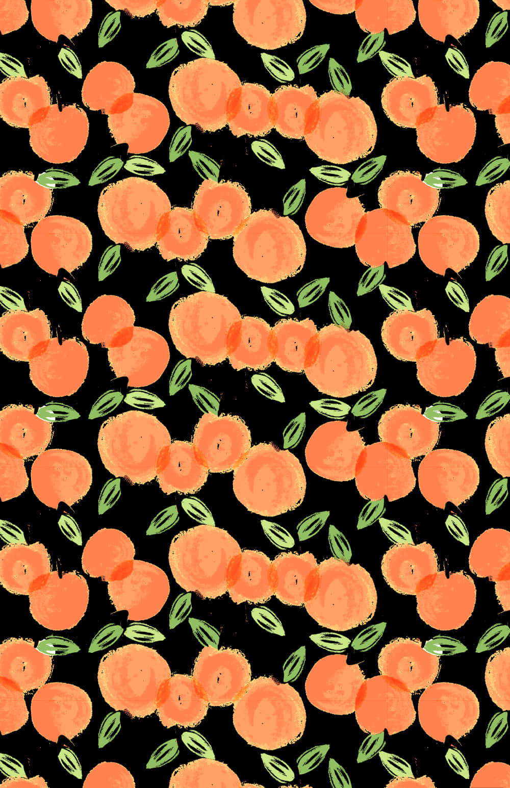Ennärbild Av En Ljus Och Färgstark Apelsin. Wallpaper