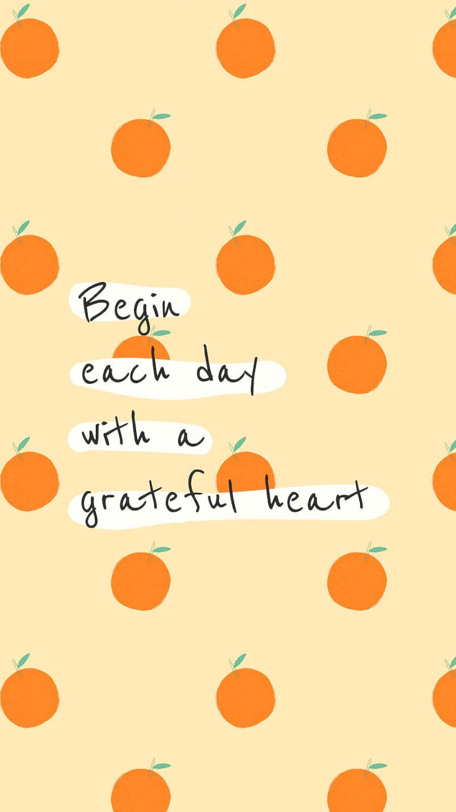 Hellensie Ihren Tag Mit Einem Niedlichen Orange Auf! Wallpaper