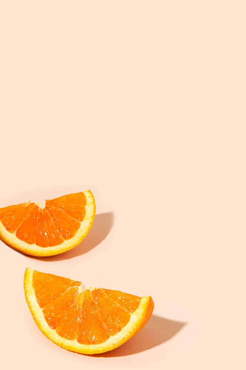 Adorable Orange Abstract Wallpaper