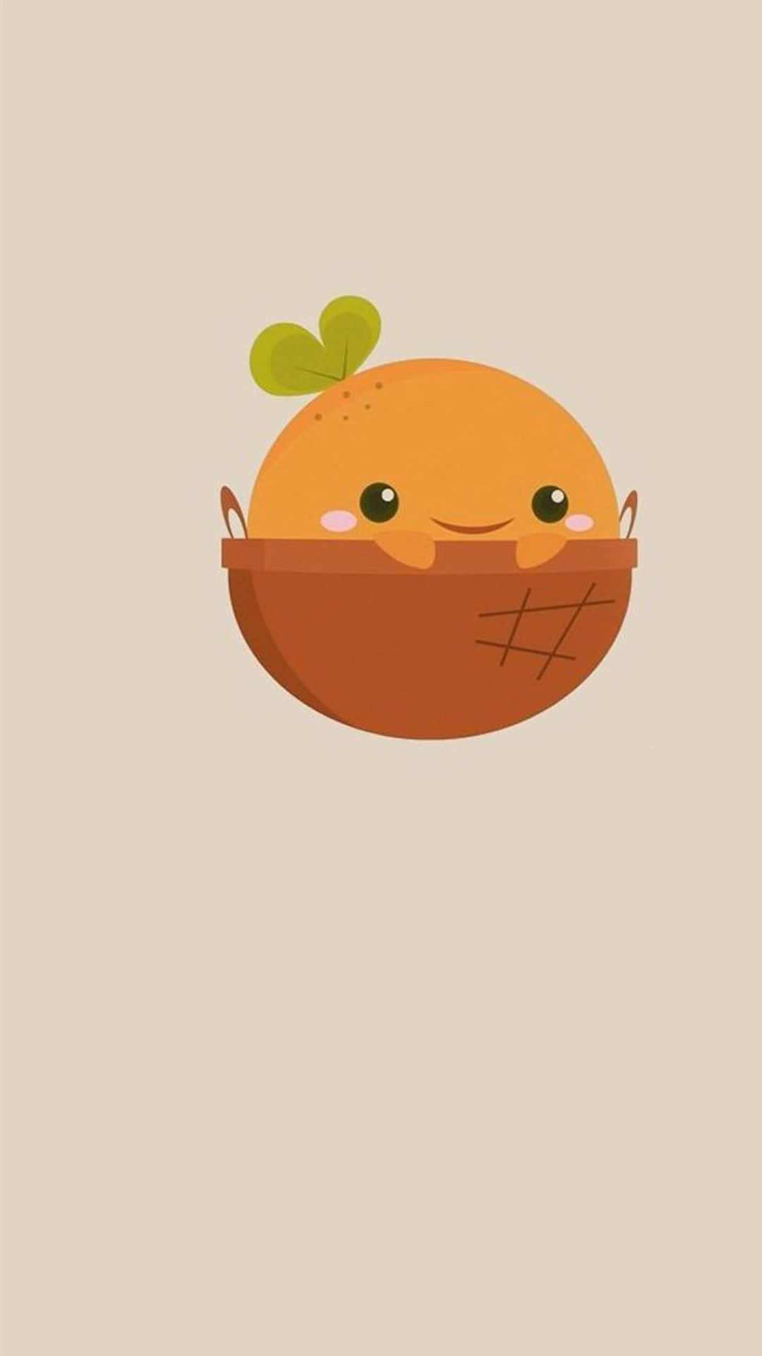 Einniedlicher Orangefarbener Snack Für Den Perfekten Energieschub Am Nachmittag. Wallpaper