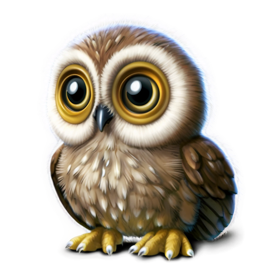 Cute Owl Chick Png 20 PNG