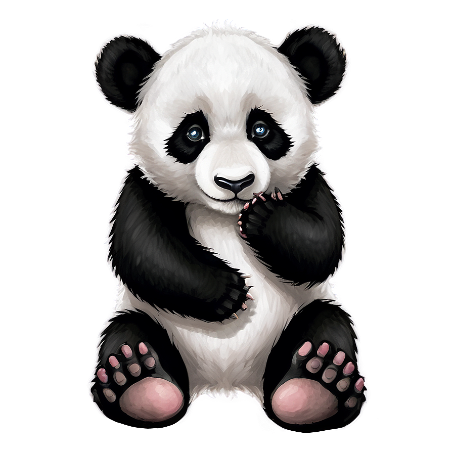 Download Cute Panda Cub Png Yii | Wallpapers.com