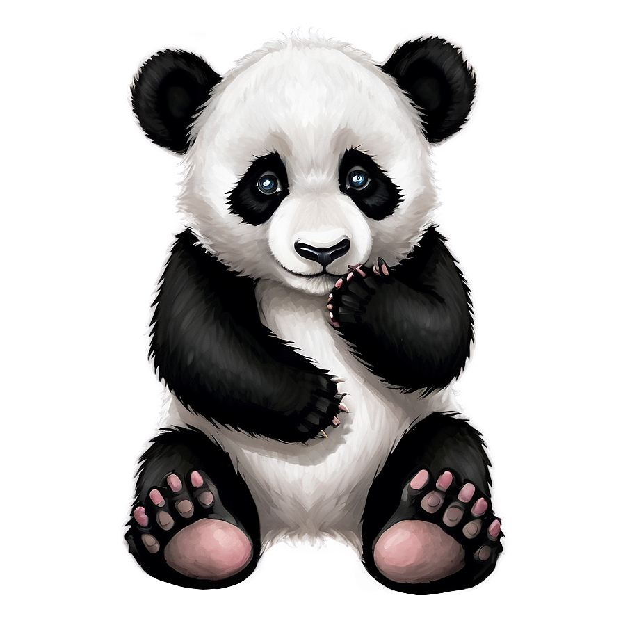 Cute Panda Cub Png Yii PNG