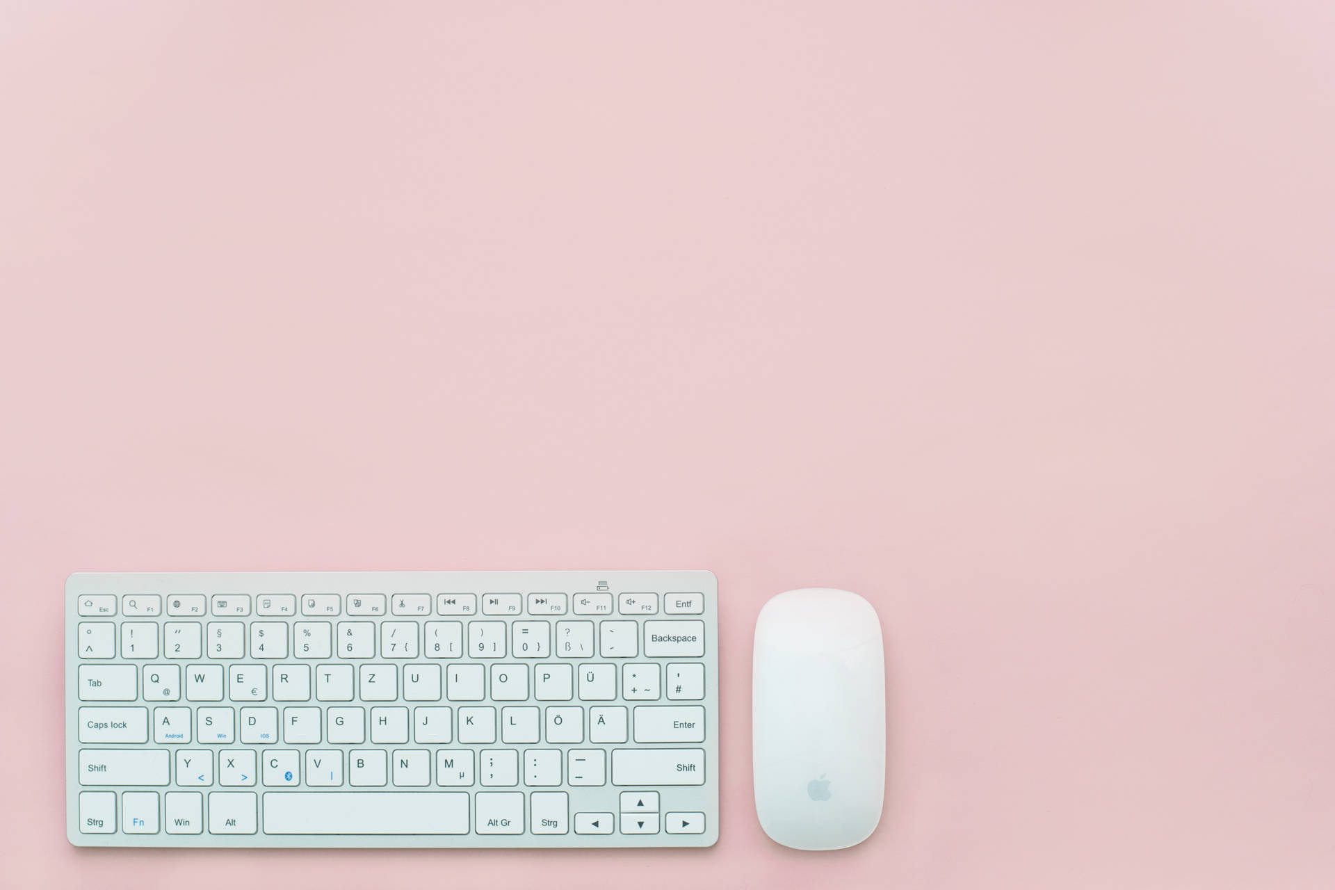 Cute Pastel Aesthetic Keyboard And Mouse