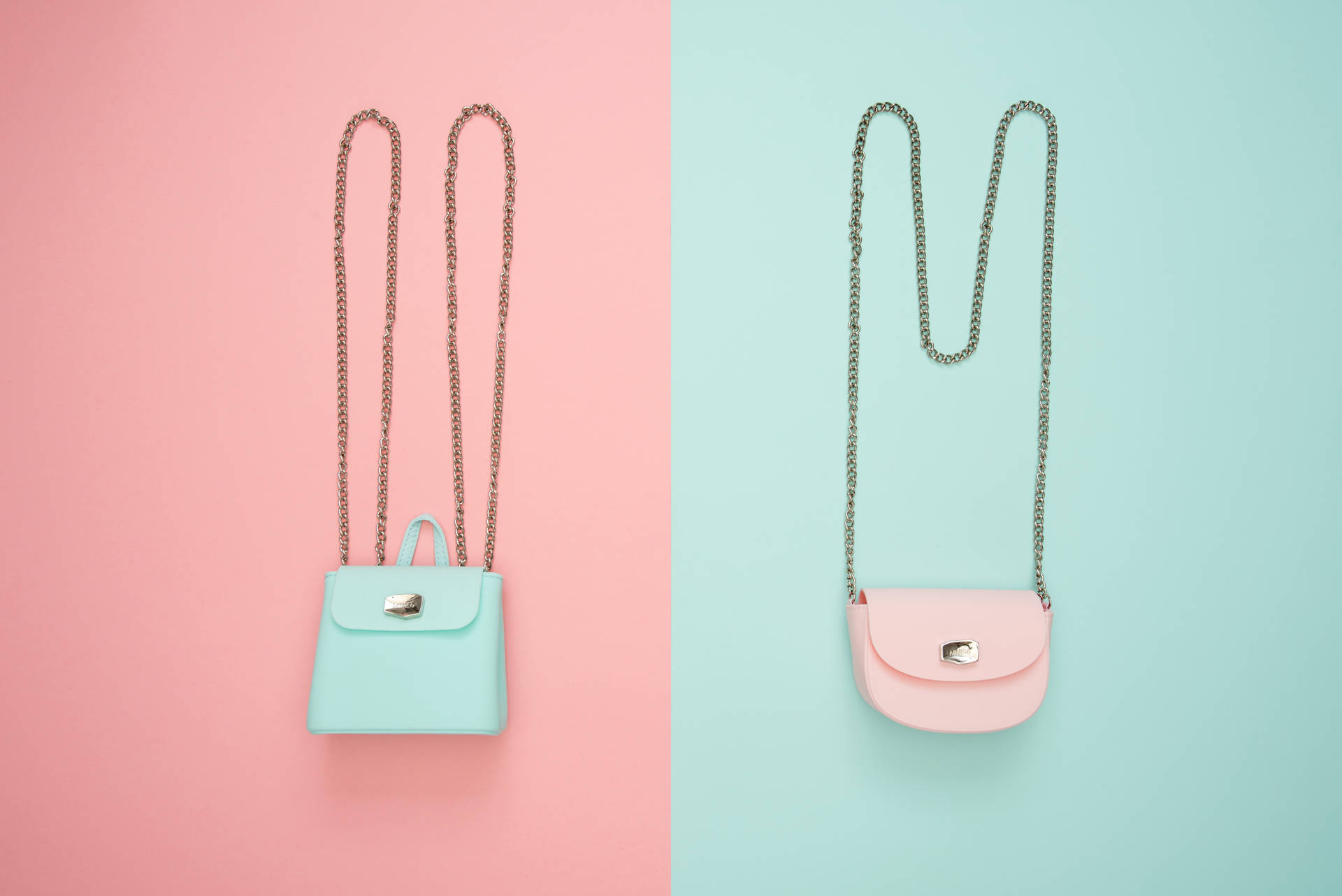 Cute Pastel Aesthetic Pink And Blue Bags