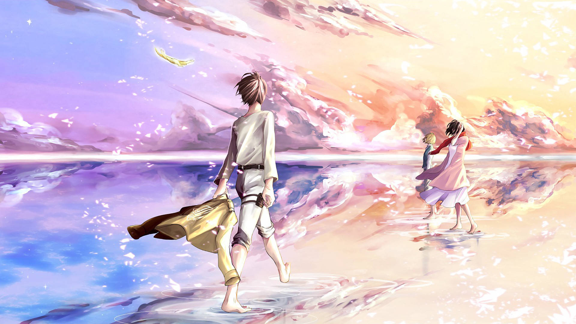 Cute Pastel Anime Cloud Wallpaper
