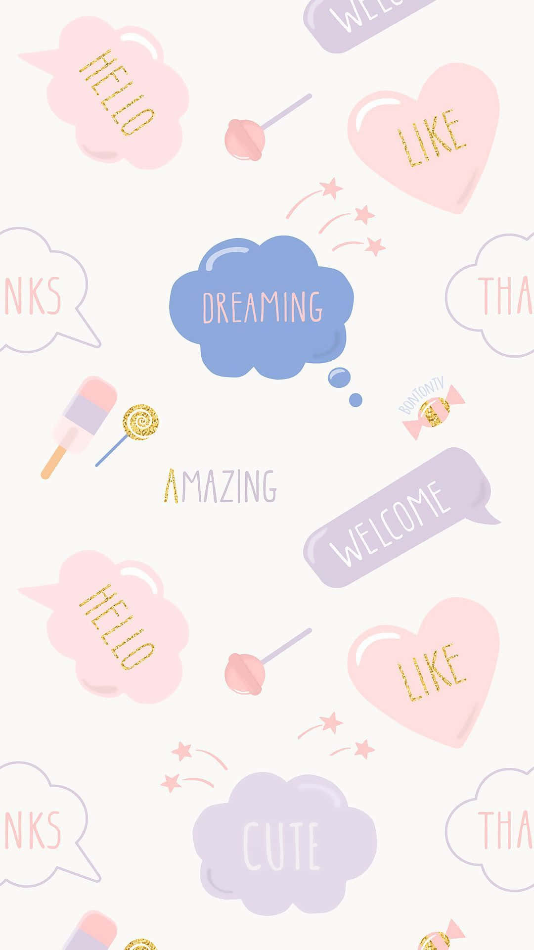 Brighten up your day with a cute pastel background