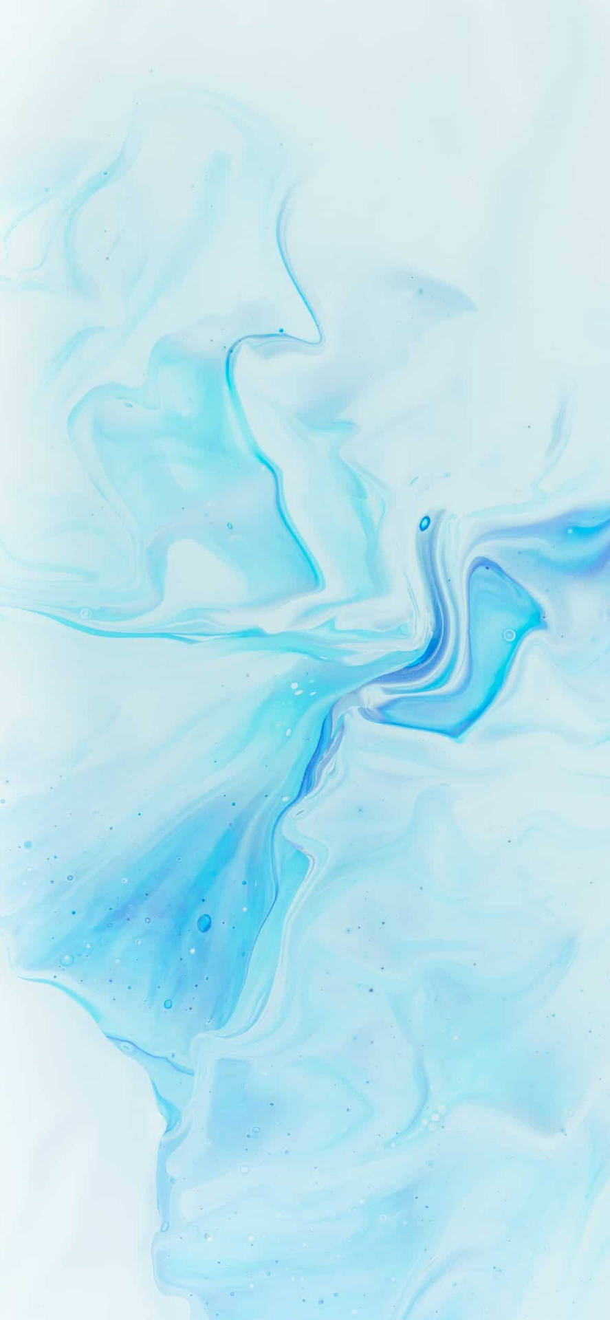 Download Cute Pastel Blue Aesthetic Aurora Fluid Wallpaper 