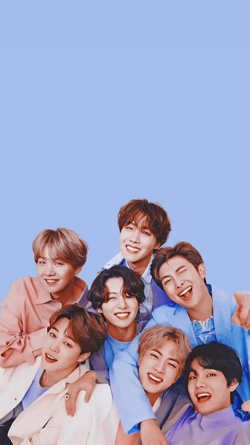 Cute Pastel BTS Photoshoot Wallpaper
