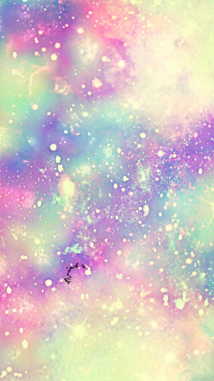 Börjaresan För Att Utforska De Vackra Färgerna I Cute Pastel Galaxy På Din Datorskärm Eller Mobilskärm! Wallpaper