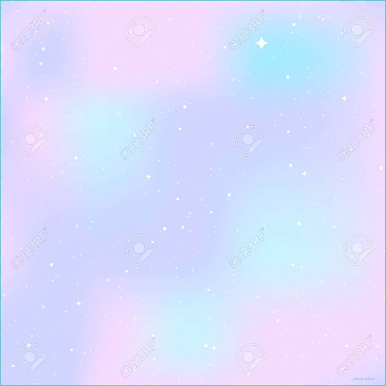 Erlebedie Schönheit Des Kosmos Mit Diesem Atemberaubenden Niedlichen Pastell-galaxien-hintergrundbild. Wallpaper