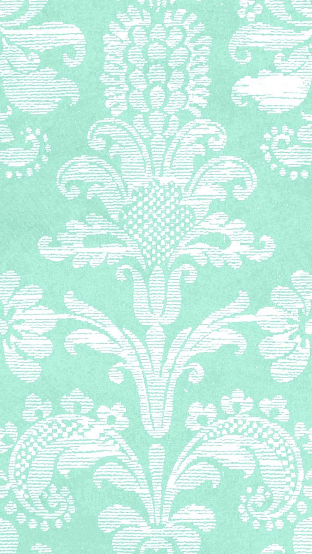 Cute Pastel Green Floral Pattern On Clothing Wallpaper