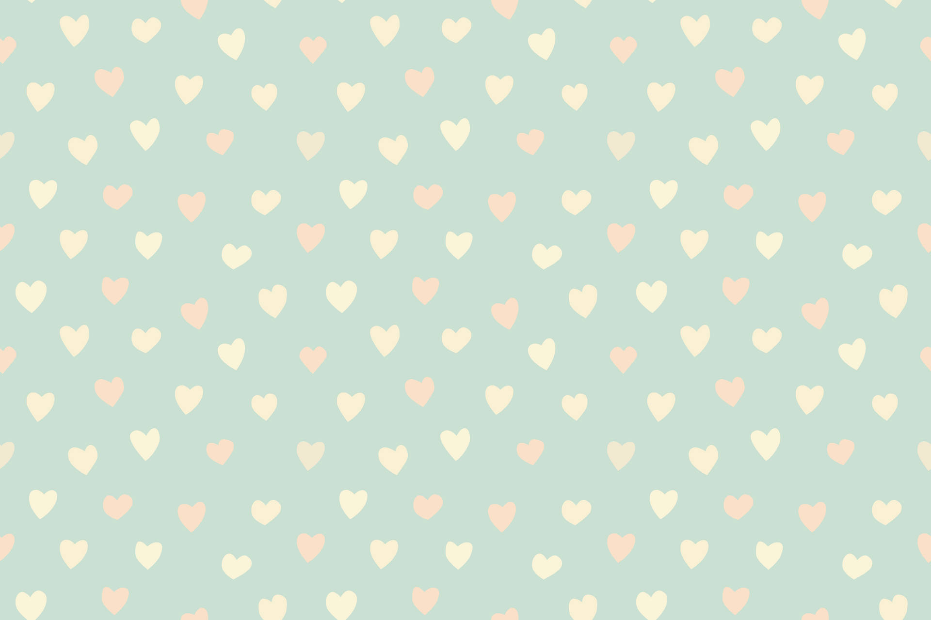 Cute Pastel Hearts Wallpaper