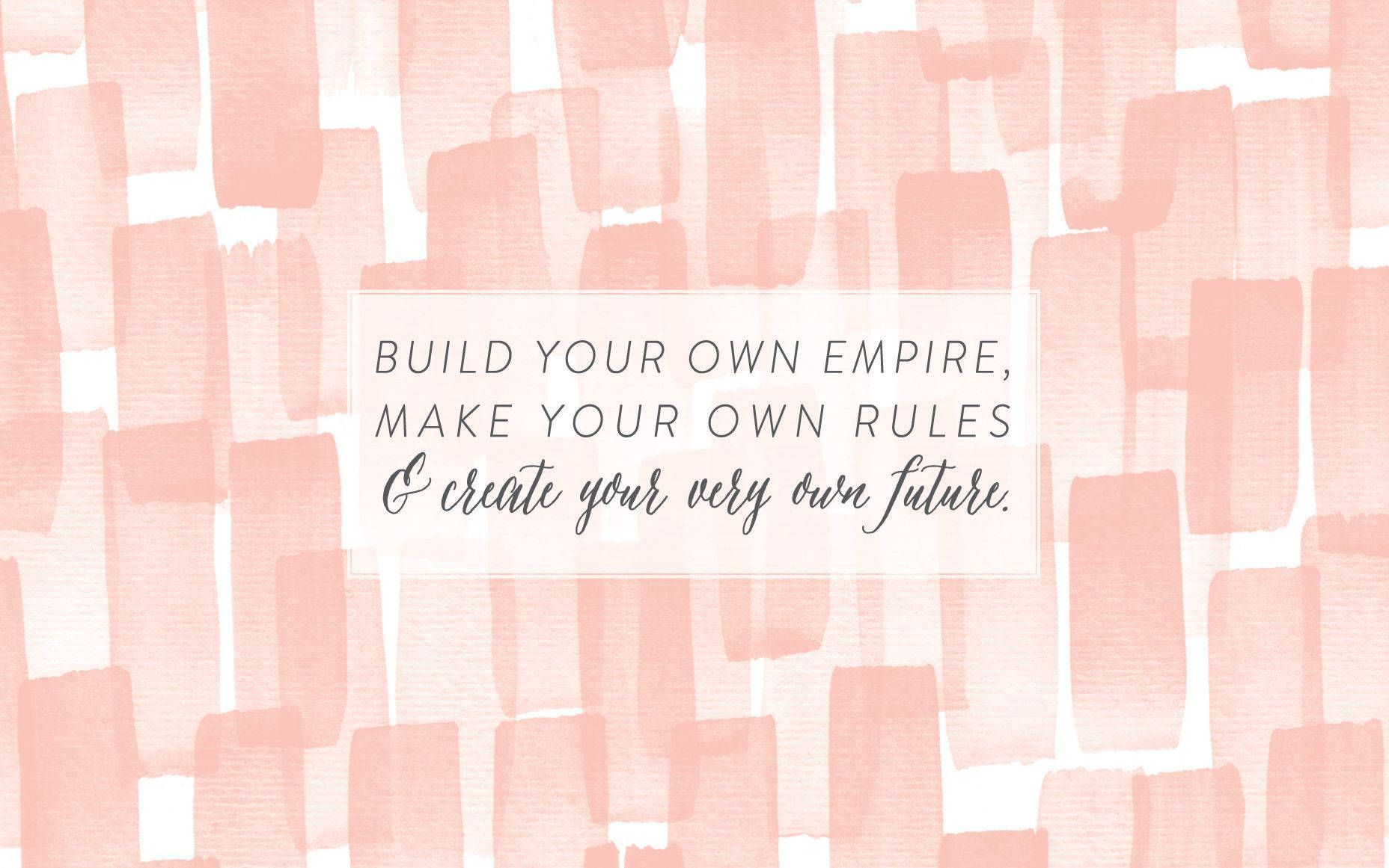Cute Pastel Pink Motivational Quote Wallpaper