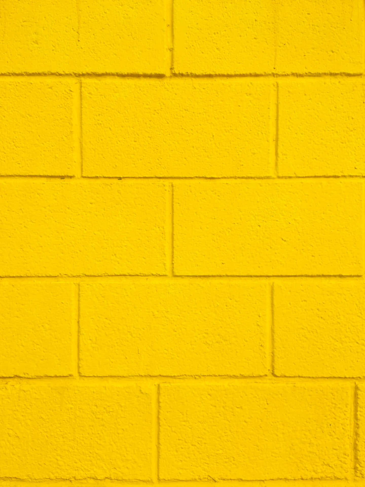 Cute Pastel Yellow Brick Wall Wallpaper