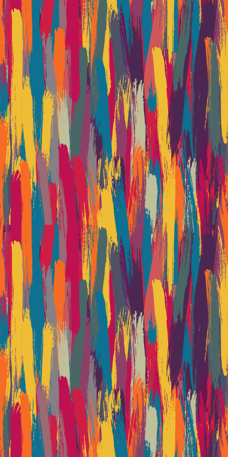 Einfarbenfrohes Abstraktes Muster Mit Pinselstrichen Wallpaper