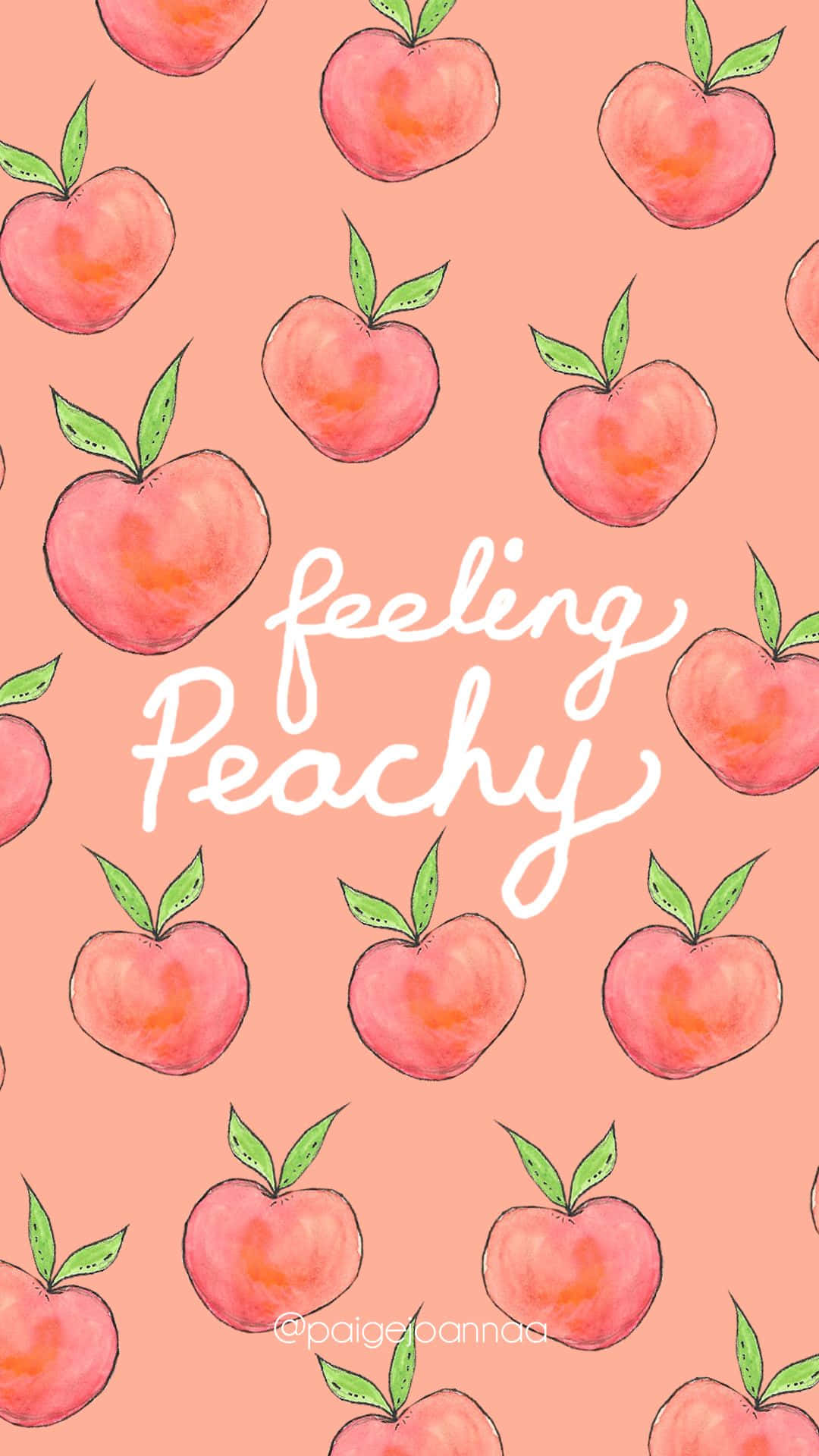 Cute Peach Feeling Peachy Wallpaper