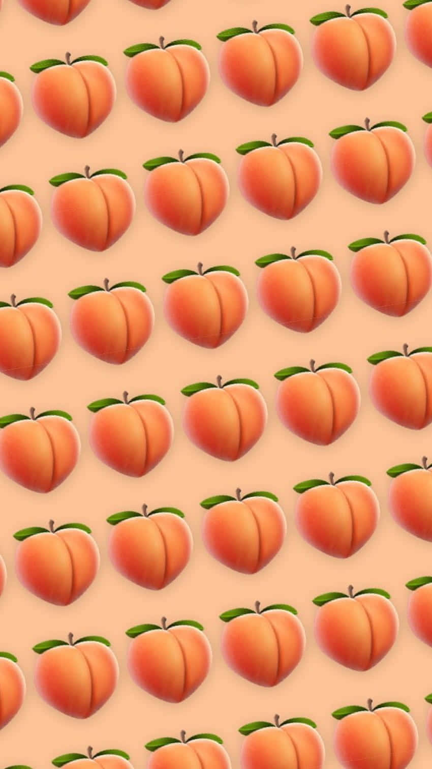 Einköstlich Saftiges Süßes Pfirsich Wallpaper