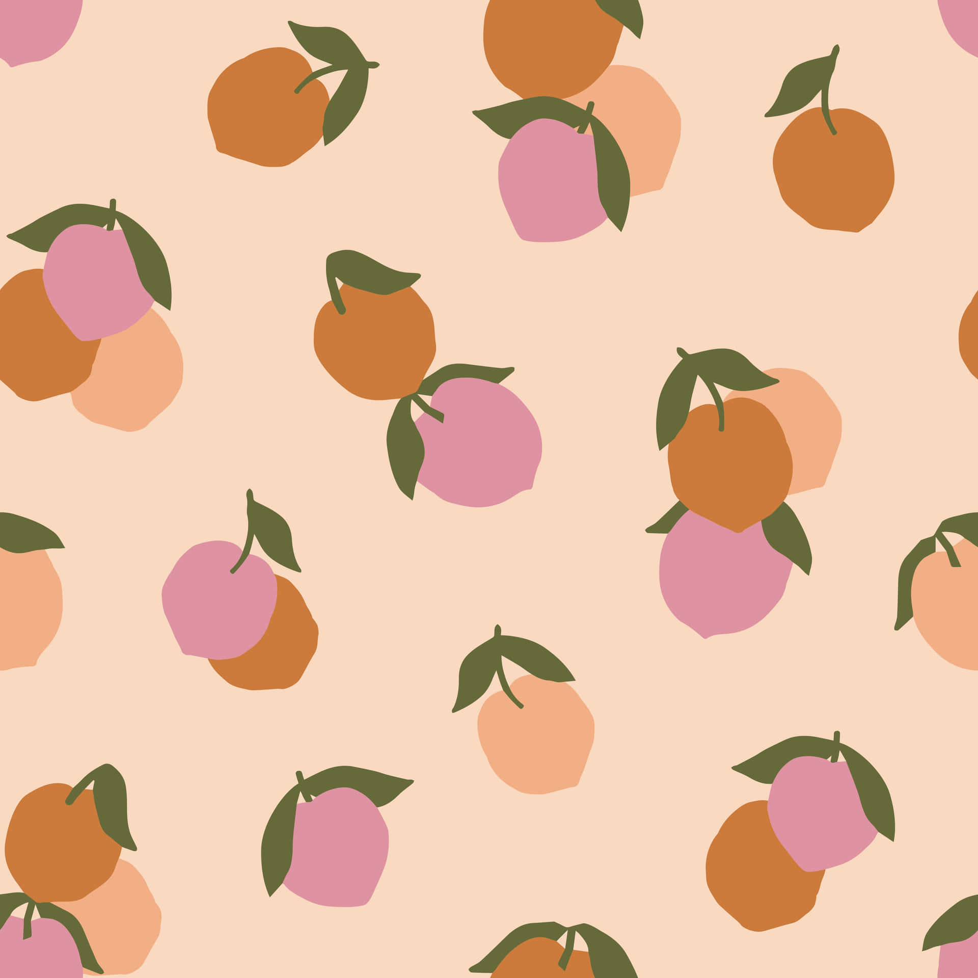 A sweet and cute peach ready to be picked! Wallpaper