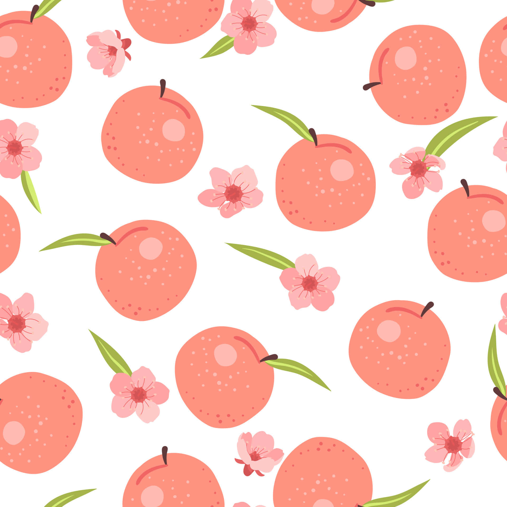 A Fresh Peach Perfect for Summertime! Wallpaper
