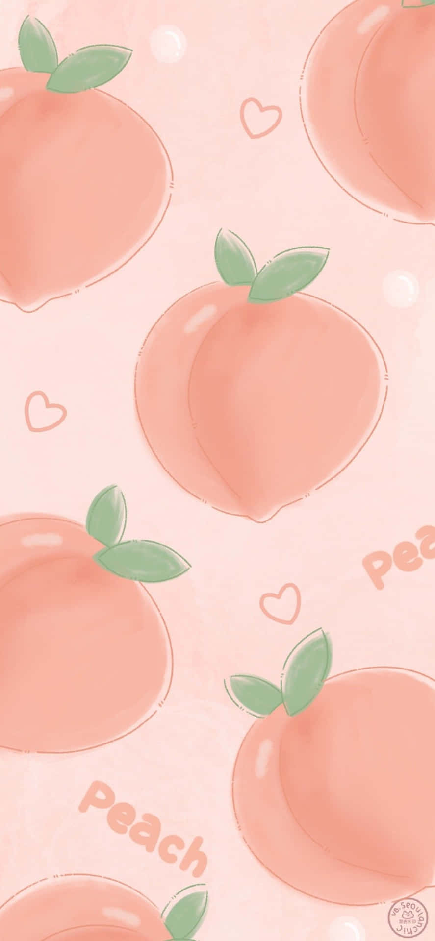 Cute Honey Peach Fruit Seamless Background Wallpaper Image For Free  Download  Pngtree