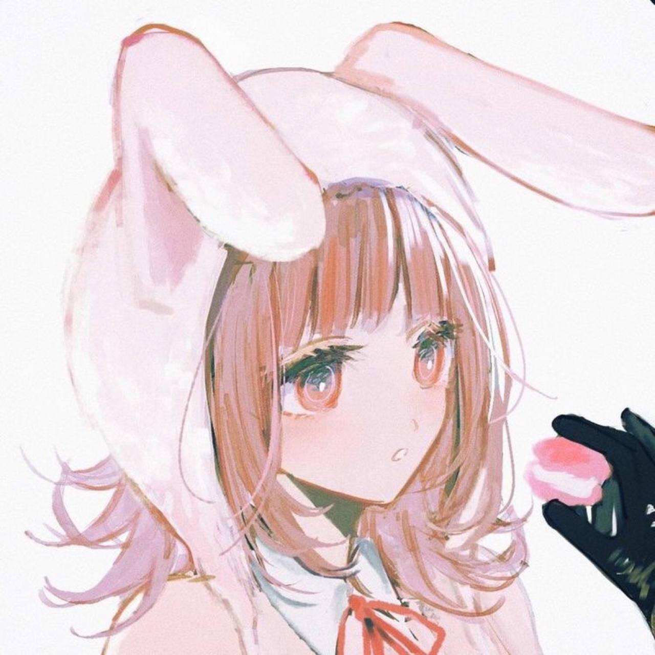 Sød PFP Bunny Anime Pige Live Wallpaper Wallpaper